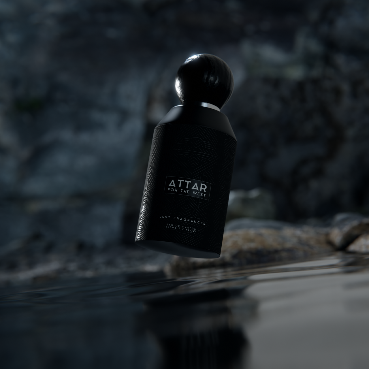 Attar for the West Eau de Parfum, Black Bottle, Men's Fragrance.